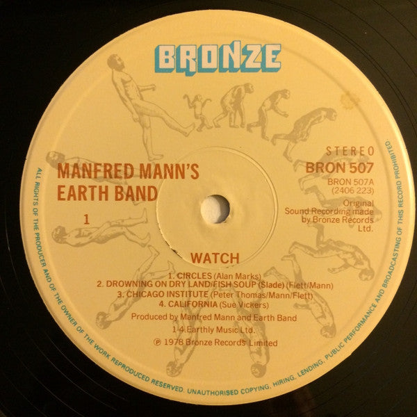 Manfred Mann's Earth Band : Watch (LP, Album, RP)