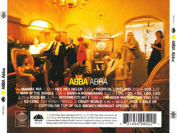 ABBA : ABBA (CD, Album, RE, RM, RP, EDC)