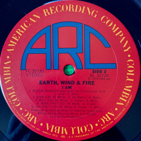 Earth, Wind & Fire : I Am (LP, Album, Pit)