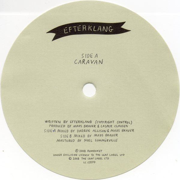 Efterklang : Caravan (7", Single, Ltd, Num)