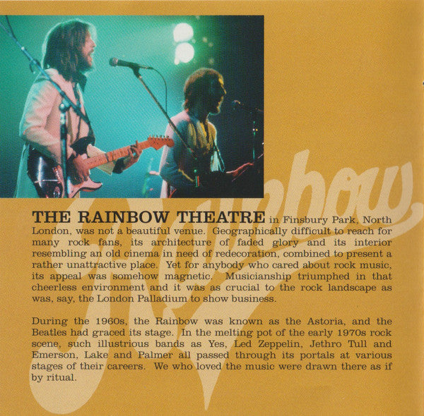 Eric Clapton : Eric Clapton's Rainbow Concert (CD, Album, RE, RM, RP, Son)