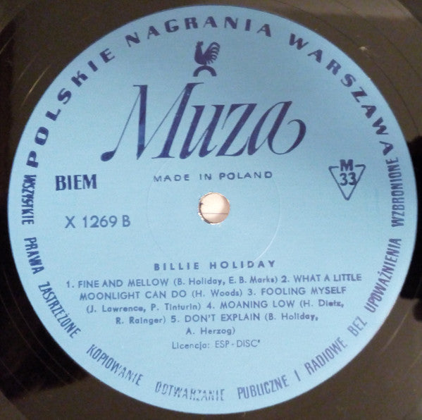Billie Holiday : Billie Holiday (LP, Comp, Mono, Blu)