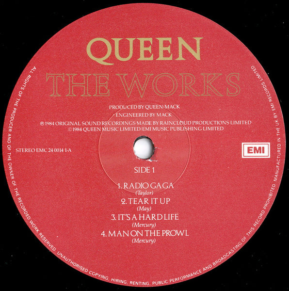Queen : The Works (LP, Album, Sla)
