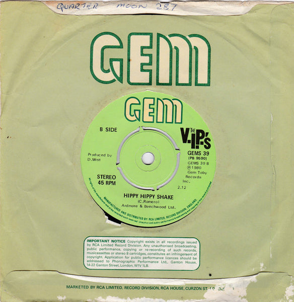 The V.I.P.'s : The Quarter Moon (7", Single, Com)