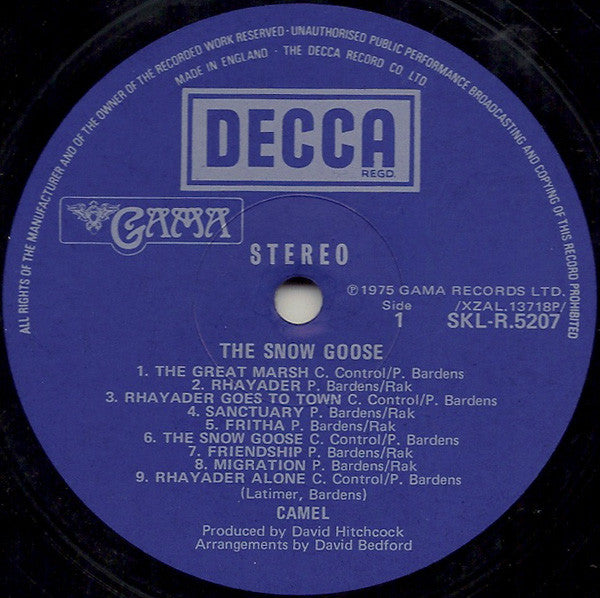 Camel : The Snow Goose (LP, Album, RP, Lam)