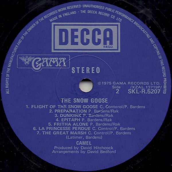 Camel : The Snow Goose (LP, Album, RP, Lam)
