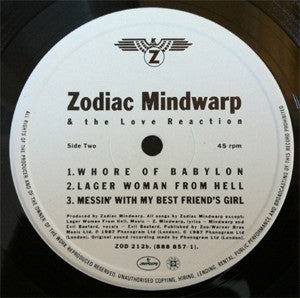 Zodiac Mindwarp & The Love Reaction* : Backseat Education (12")