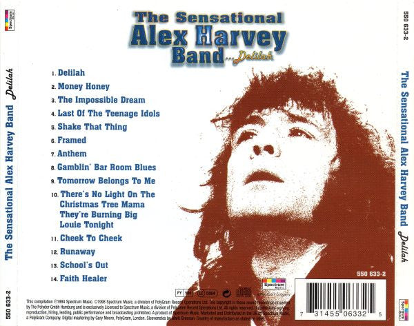 The Sensational Alex Harvey Band : Delilah (CD, Comp, RE)