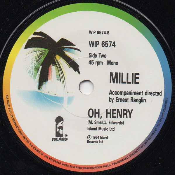 Millie* : My Boy Lollipop (7", Single, Mono, RE, Pap)