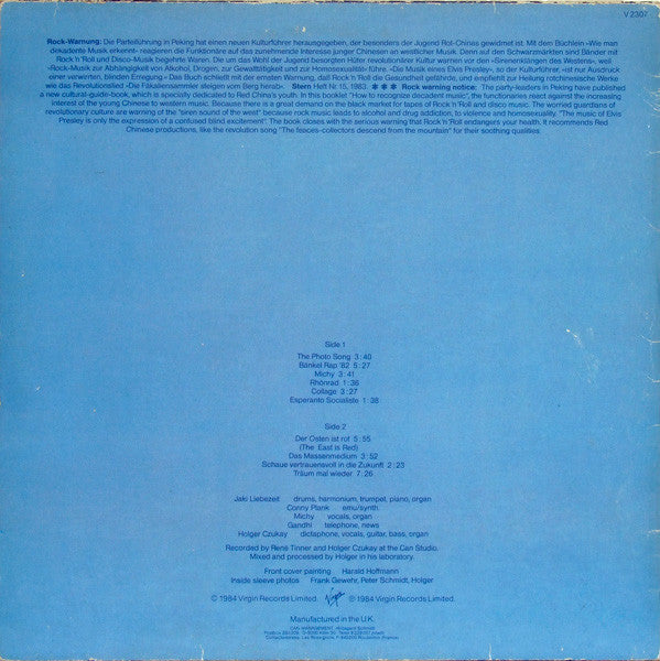 Holger Czukay : Der Osten Ist Rot (LP, Album)