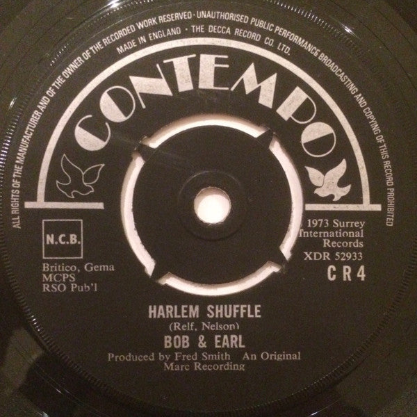 Bob & Earl : Harlem Shuffle (7", Single)