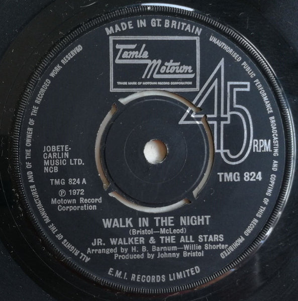 Jr. Walker & The All Stars* : Walk In The Night (7", Single, Kno)