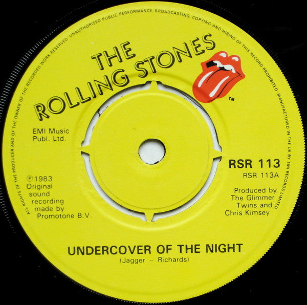 Rolling Stones* : Undercover Of The Night (7", Single, 4-p)