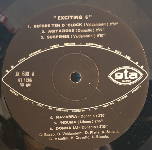 Sestetto Basso-Valdambrini : Exciting 6 (LP, Album, 1st)