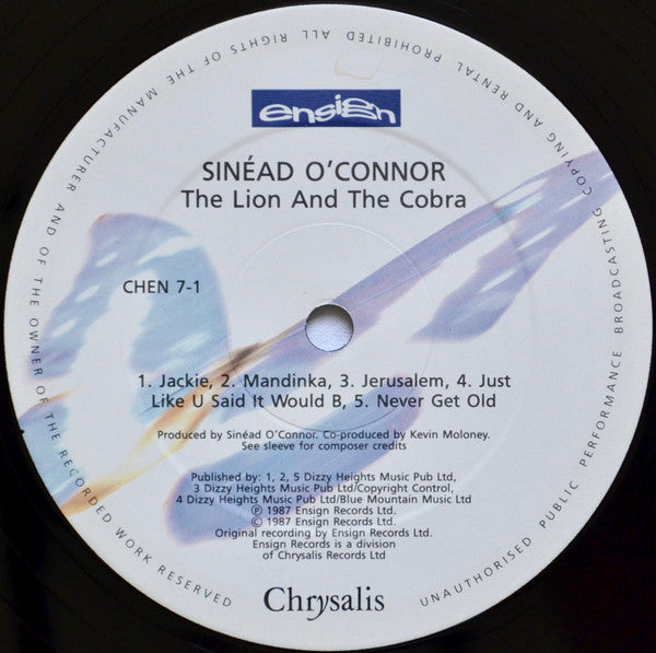 Sinéad O'Connor : The Lion And The Cobra (LP, Album,  As)
