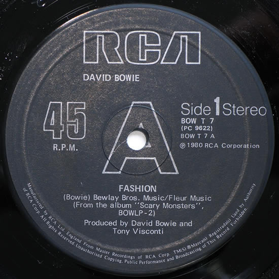 David Bowie : Fashion (12")