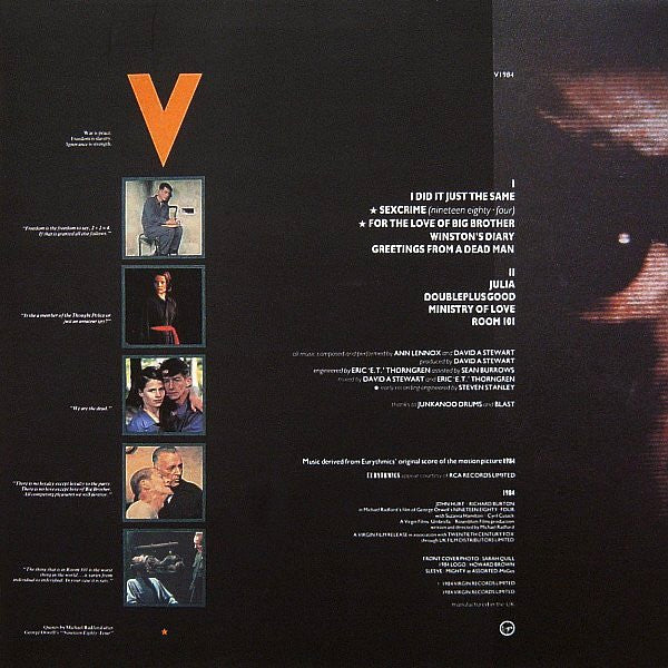 Eurythmics : 1984 (For The Love Of Big Brother) (LP, Album)