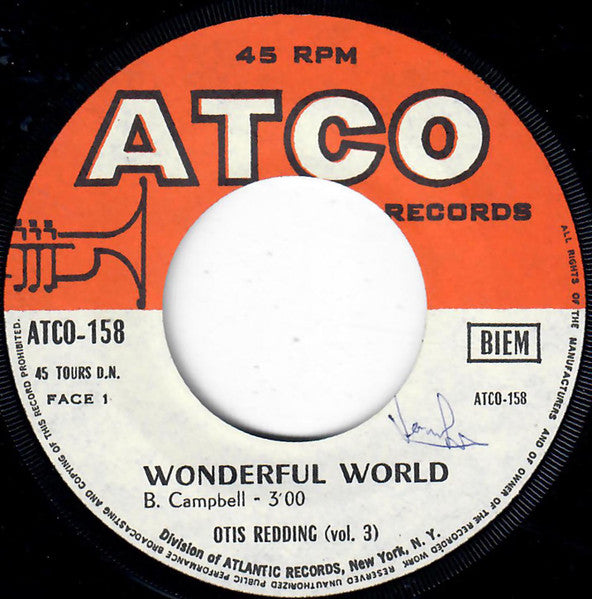 Otis Redding : Wonderful World (7", Single)