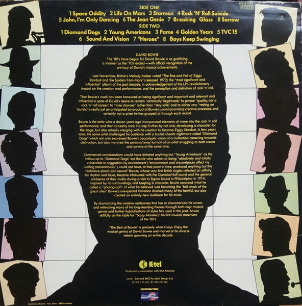 David Bowie : The Best Of Bowie (LP, Comp)