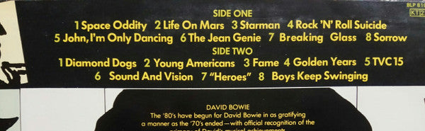 David Bowie : The Best Of Bowie (LP, Comp)