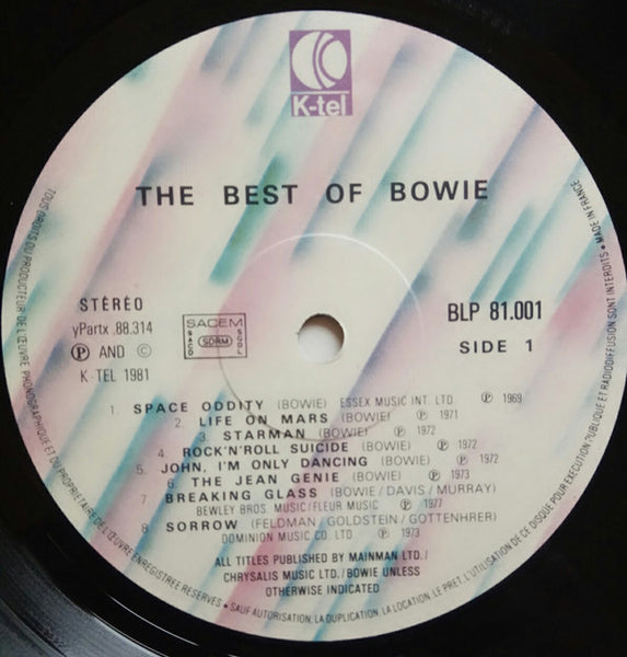 David Bowie : The Best Of Bowie (LP, Comp)