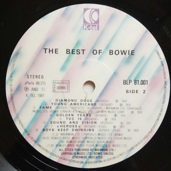 David Bowie : The Best Of Bowie (LP, Comp)