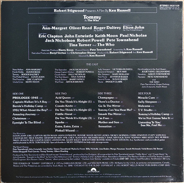 Various : Tommy (Original Soundtrack Recording) (2xLP, Album)