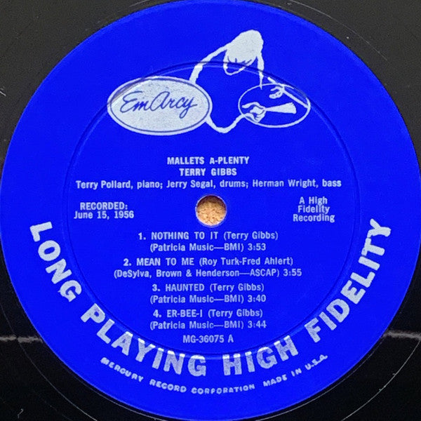 Terry Gibbs : Mallets-A-Plenty (LP, Album, Mono, Ind)