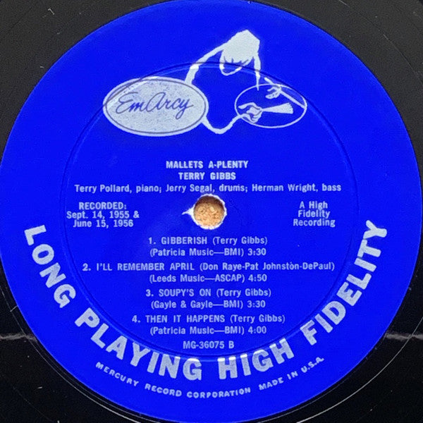 Terry Gibbs : Mallets-A-Plenty (LP, Album, Mono, Ind)