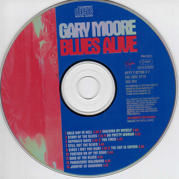 Gary Moore : Blues Alive (CD, Album)