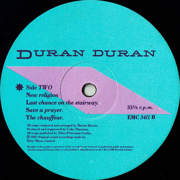 Duran Duran : Rio (LP, Album, Tex)