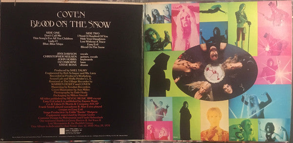 Coven (3) : Blood On The Snow (LP, Album, Mon)