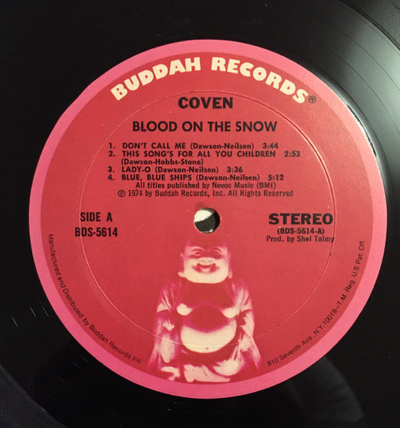 Coven (3) : Blood On The Snow (LP, Album, Mon)