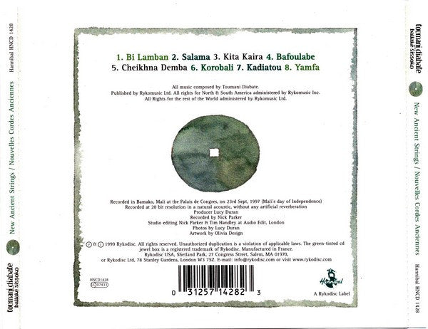 Toumani Diabaté With Ballaké Sissoko : New Ancient Strings / Nouvelles Cordes Anciennes (CD, Album)