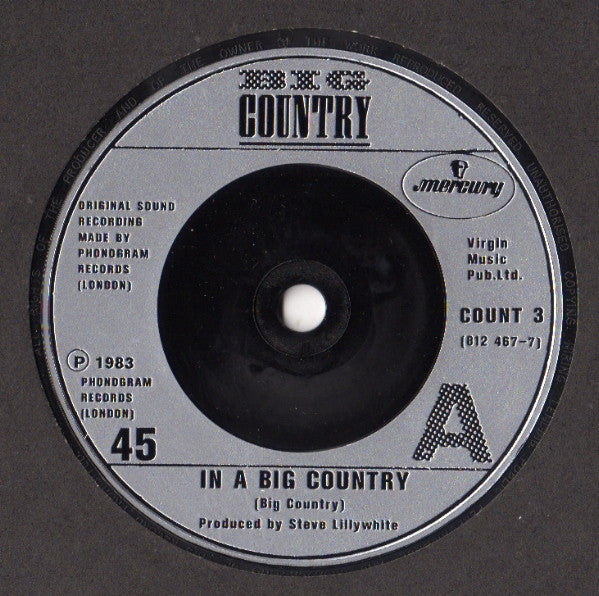 Big Country : In A Big Country (7", Single, Sil)