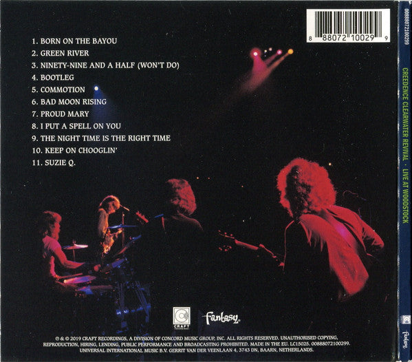 Creedence Clearwater Revival : Live At Woodstock (CD, Album, Gat)