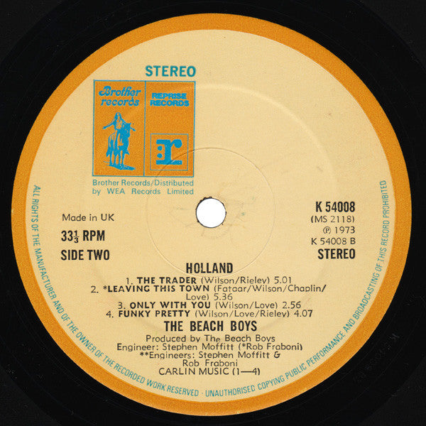 The Beach Boys : Holland (LP, Album + 7")