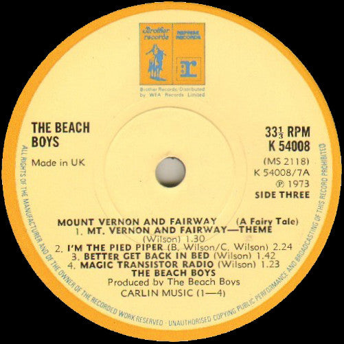 The Beach Boys : Holland (LP, Album + 7")