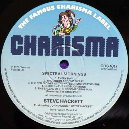 Steve Hackett : Spectral Mornings (LP, Album, RE, Blu)