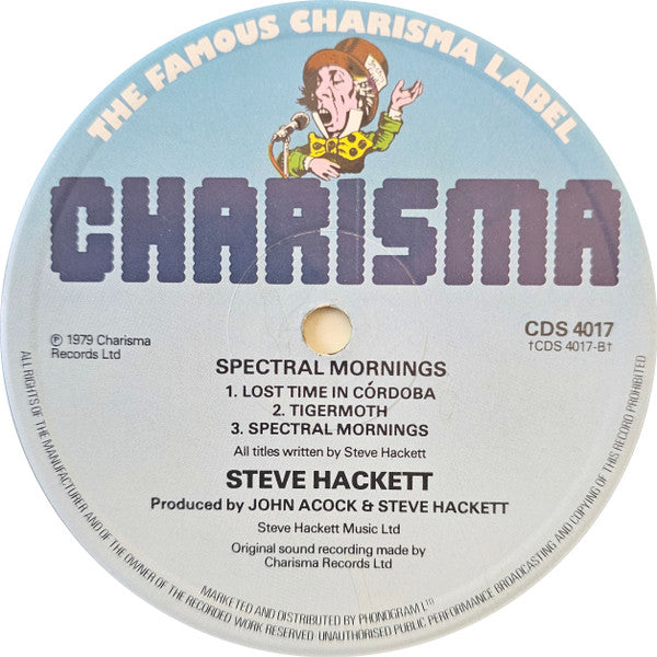 Steve Hackett : Spectral Mornings (LP, Album, RE, Blu)