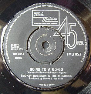 Smokey Robinson & The Miracles* : Going To A Go-Go (7", Single)