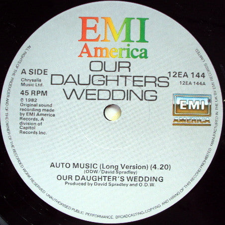 Our Daughter's Wedding : Auto Music (12")