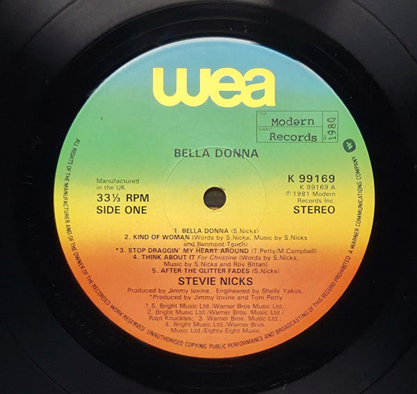 Stevie Nicks : Bella Donna (LP, Album)