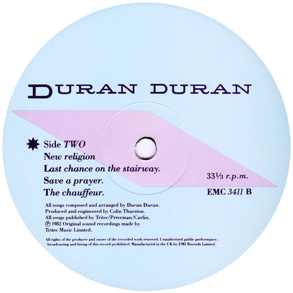 Duran Duran : Rio (LP, Album, Tex)