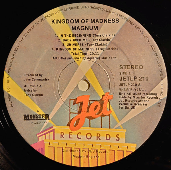 Magnum (3) : Kingdom Of Madness (LP, Album, Dis)