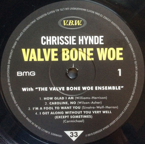 Chrissie Hynde With  The Valve Bone Woe Ensemble : Valve Bone Woe (2xLP, Album, Ltd, 180)