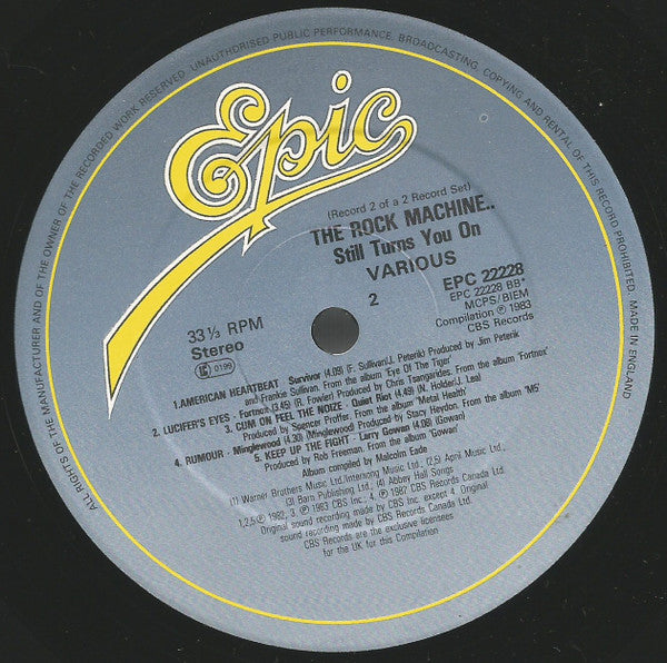Various : The Rock Machine Still Turns You On Volume II (LP, Comp)
