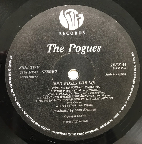 The Pogues : Red Roses For Me (LP, Album)
