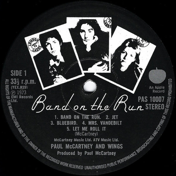 Paul McCartney And Wings* : Band On The Run (LP, Album)