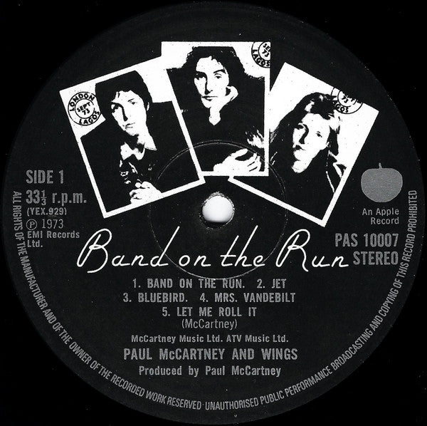 Paul McCartney And Wings* : Band On The Run (LP, Album)